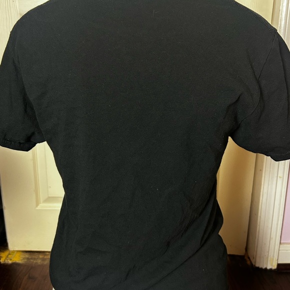 Nirvana Black Tee with Pink and Green Design - Picture 4 of 5